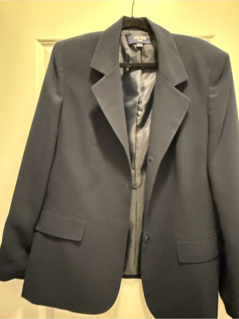 Jones Wear Navy Single-Breasted Blazer Jacket